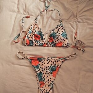 Floral Print Bikini Set